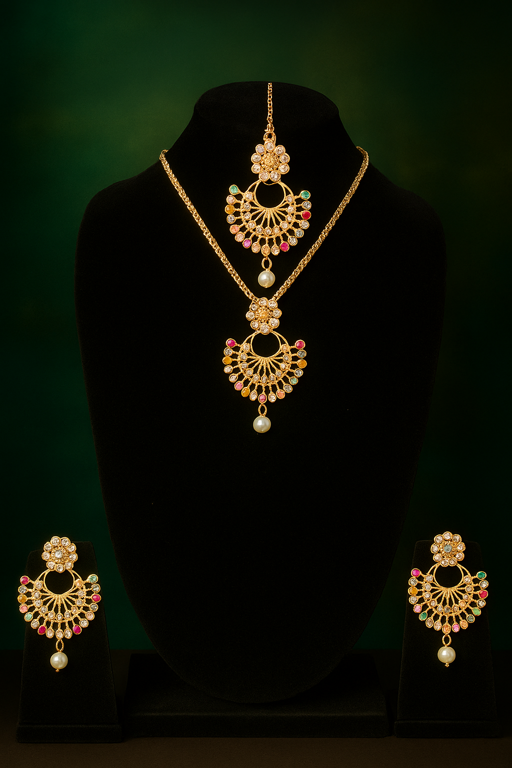 ✨Mohini Gold-Plated Kundan Jewelry Set | Zakreen Collection ✨