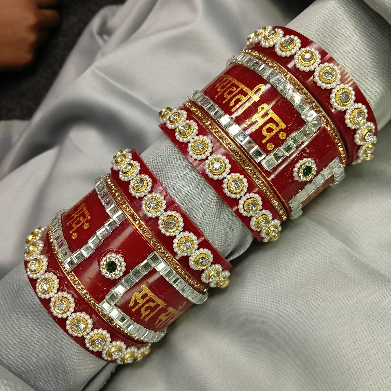 "New Shubh Vivah Sobhaagyawati Designer Plastic Chooda Bangle Set – Bridal Special"