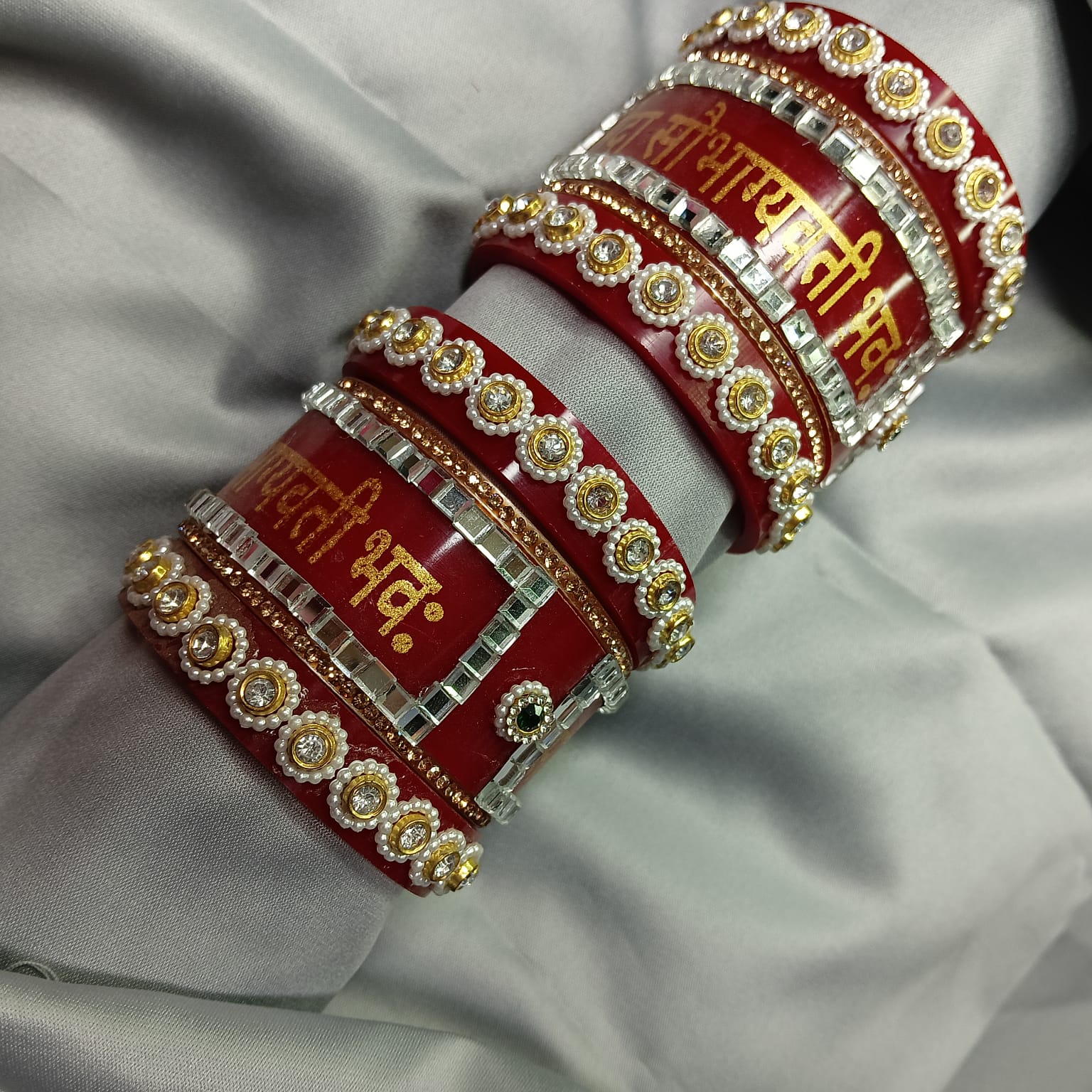 "New Shubh Vivah Sobhaagyawati Designer Plastic Chooda Bangle Set – Bridal Special"